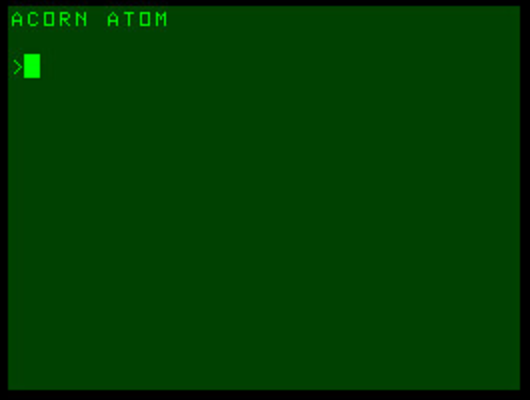 Acorn Atom screen