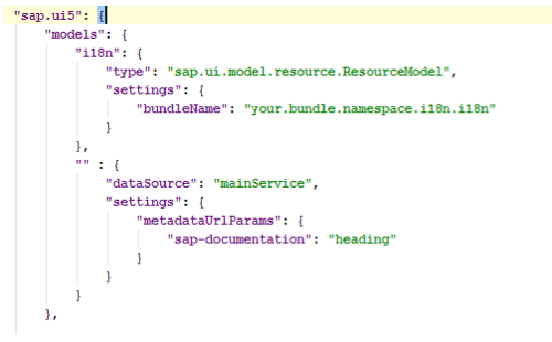 Screenshot of an sap.ui5 stanza