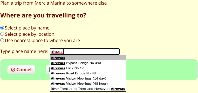 Searching for places related to Alrewas