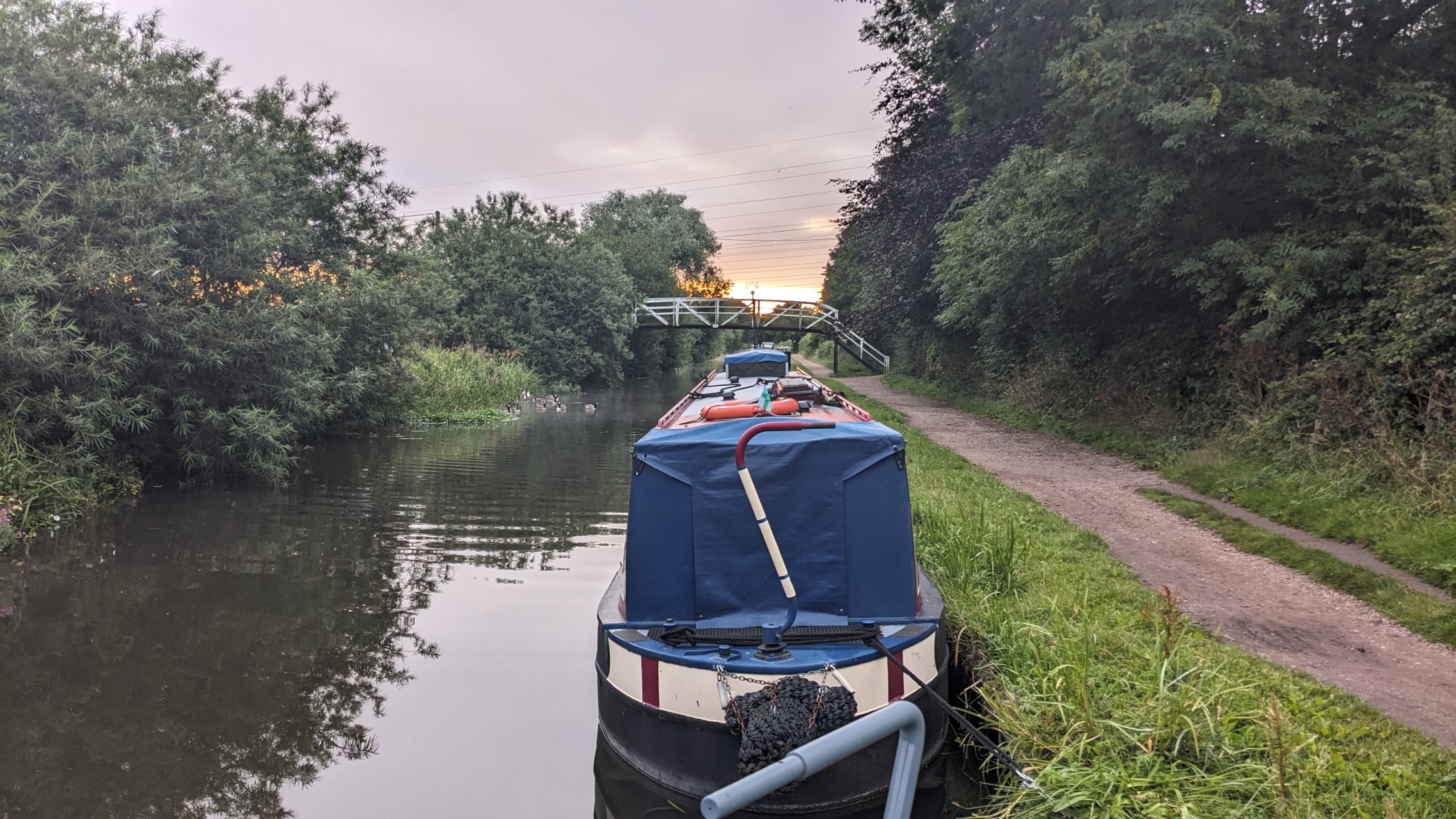 My mooring the previous night, on the Trent and Mersey Canal