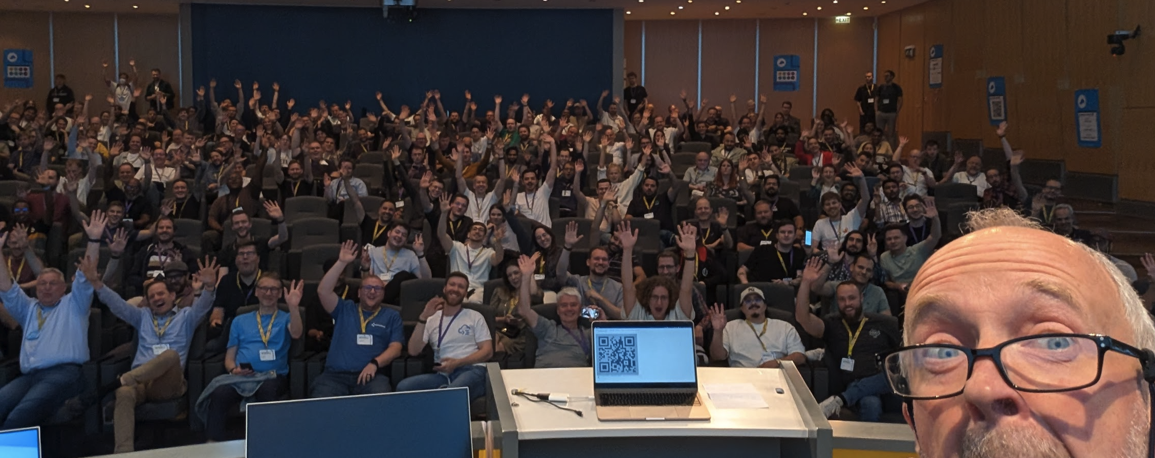 A selfie with the audience
