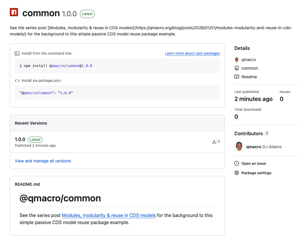 qmacro/common package info